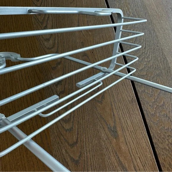 Zenna Home Rustproof Hanging Shower Caddy Satin Chrome Sturdy Metal - Picture 10 of 11